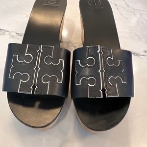 Tory Burch Black Slides